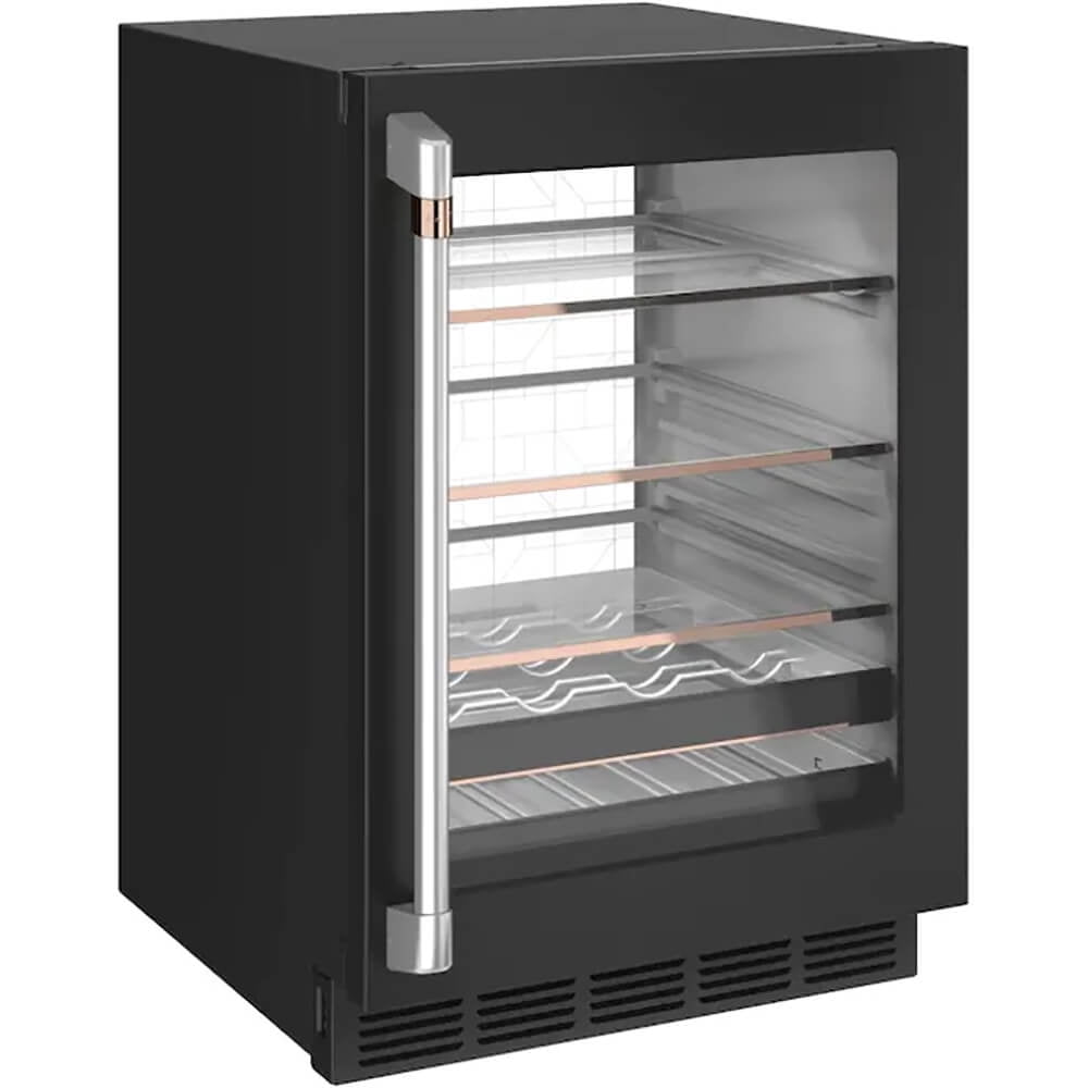 Café CCP06BP3PD1 24 inch 14-Bottle Wine and 126-Can Beverage Cooler - Black