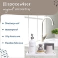 thumbnail image 2 of Tray Spacewiser para encimera y tocador, 11,7 cm, silicona, color blanco, 2 of 7