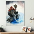thumbnail image 2 of Designart Hockey Goalie During Game I Canvas Wall Art, 2 of 5