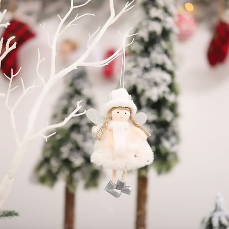 

Angel Ornaments Christmas Angel Doll Hanging Decorations Christmas Tree Decorations Cute Angel Doll Pendant Christmas Ornaments For Christmas Elastic String for Bracelets Stained Glass Cat Ornament