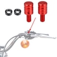 thumbnail image 2 of Unique Bargains Universal M8x1.25 Motorcycle Right and Left Side Mirror Hole Plugs Screws Rearview Mirrors Caps Screw Red 2 Pcs, 2 of 7