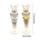 thumbnail image 3 of Figuritas de conejito de Pascua, decoración de conejos de resina tambor, set de 2 adornos blancos de 6,9 pulgadas, centro de mesa con repisa de mesa Regalo navideño de primavera, 3 of 9