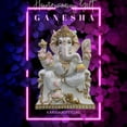 thumbnail image 2 of Ganesha Murti Statue 24 inches Gold Leaf Work Ganpati Figurine Marble Ganapati Idol Vinayak Deity Ganesha Statue Marble Large Big White Elephant Head God Home Decor Gift Sculpture Home First Ganesha, 2 of 11