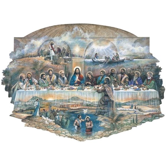 Bits & Pieces 750-Piece The Last Supper Religious Jigsaw Puzzle, 20×27″