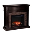 thumbnail image 2 of Southern Enterprises 45.5" Brown and Black Contemporary Electric Fireplace, 2 of 3