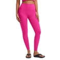 thumbnail image 2 of KANG Fashion Women's Seamless High Waist Yoga Pants Tummy Control Lifting Design 9 Inch Cropped Length Non See Through Stretchy Fitness Leggings For Pilates Running And Workout Hot Pink 6, 2 of 9