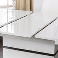 thumbnail image 6 of Furniture of America Verdell Metal 7-Piece Dining Table Set in White, 6 of 10