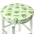 thumbnail image 3 of Fotbe Green Avocado Stool Covers Round,Waterproof Round Bar Stool Covers Bar Chair Covers Washable Stool Cushion Slipcover for 12-14 Inch Chair-13 inch, 3 of 7