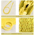 thumbnail image 4 of Bolso QTKJ Mini de Rattan en Forma de Semicírculo para Mujer Amarillo, 4 of 6