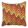 thumbnail image 1 of BSDHOME Orange Abstract Halloween Color Zigzag Chevron Pattern with Waves Yellow All Pillowcase Cushion Cover 16x16 inch, 1 of 1