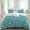 Blue, variant on Yellow Spring Easter Set of 4 Bedding Quilt Covers, Cute Bunny Botanical 4-Piece Bed Sheet Set with Extra Soft Bed Sheets Quilt Cover Pillowcase, Twin