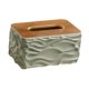 thumbnail image 4 of Cubierta de caja de pañuelos Porta pañuelos Elegante servilletero decorativo Dispensador de papel, Verde, 4 of 8