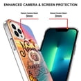 thumbnail image 4 of SaniMore for Apple iPhone 14 Pro Case 6.1-inch, Shockproof TPU Fashion Marble Pattern Cover for iPhone 14 Pro Women Men with Ring Kickstand Holder Clear Bumper Protection Cover, Colorful, 4 of 5