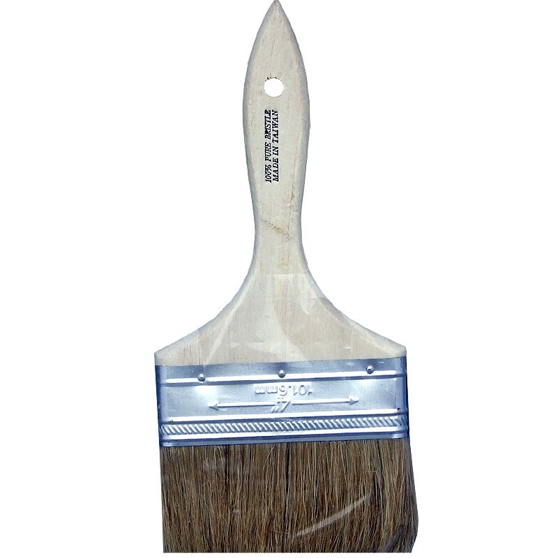 MasterBrush White Bristle Chip Paint Brush 4in Double Thick