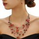 thumbnail image 1 of Juego de collar y pendientes para mujer Yuxing estilo Bohemio color rojo 46411, 1 of 5