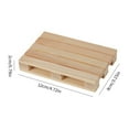thumbnail image 4 of 2 Pack Mini Wood Pallet Coasters for Beverages, Hot and Cold Drinks, Mini Building Blocks Stacking, DIY Crafts, 4 of 13