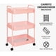 thumbnail image 2 of Carrito Organizador De Metal Transportador Metálico Ruedas Modelo Rosa, 2 of 4