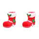 thumbnail image 2 of Zapatos Navideños Mini Regalo Víspera Navidad (M) Rojo, 2 of 5