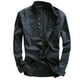 thumbnail image 2 of pstuiky camisas de manga larga para hombre, Camisa deportiva de manga corta con solapa y cremallera a rayas para hombre Tops de hombre xxl, 2 of 5