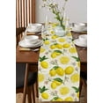 thumbnail image 2 of Vintage Summer Lemon Burlap Cotton Table Runner 13x108 Inches Long, Watercolor Summer Botanical Farmhouse Table Runners, Outdoor Dining Tablecloths Decor for Baby Shower/Party/Wedding, 2 of 6