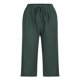 thumbnail image 5 of Pantalones de Pierna Ancha de Cintura Alta para Mujeres Estilo de Harem Suelto, Pantalones Largos Casuales de Lino de Algodón para Citas de Primavera Verano Y Desgaste de Playa, 5 of 8