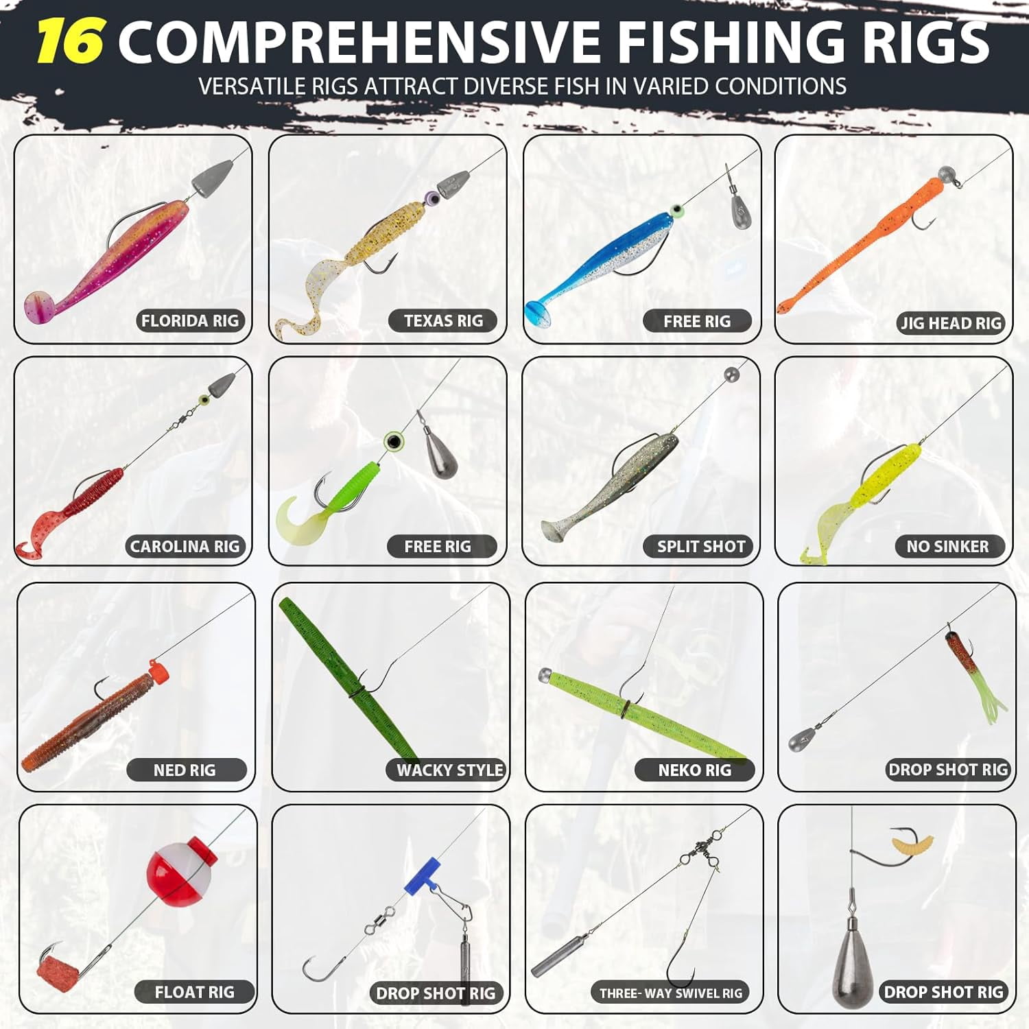 THKFISH 3 Layers Tackle Box with Tackle Included, 413Pcs Fishing lures Accessories and tools Kit Contains Crankbait, Hooks, Weights Sinkers Bass Fishing Pliers Gear Gift for Men