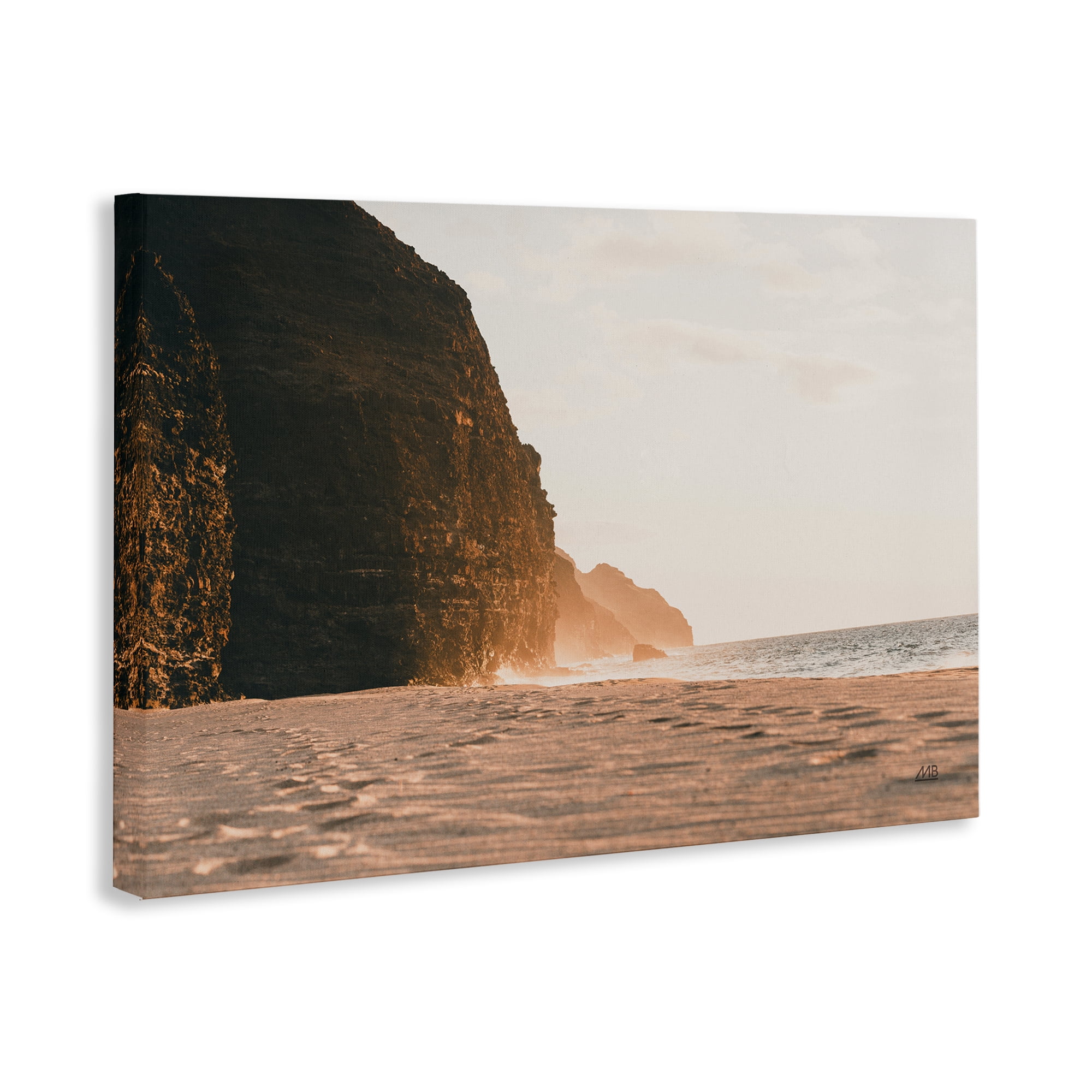 Stupell Industries Hawaiian Glow Shoreline Landscape & Nature Photography Wrapped Canvas Art Print Wall Art, 45 x 30