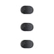 thumbnail image 3 of Juego de manteles individuales impermeables Cateissary negro 2 set, 3 of 6