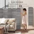 thumbnail image 4 of HOMCOM 6 Ft Folding Room Divider, Privacy Screen for Home Office Bedroom, 4 of 10