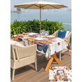 thumbnail image 4 of Outdoor Tablecloth with Umbrella Hole and Zipper, Fall Pumpkin Rectangle Table Cloth 54x80 Inch Waterproof Tablecloth, Thanksgiving Truck Leaf Gray Wood Grain Picnic Table Cover for Patio Camping, 4 of 7