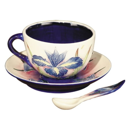 - Springdale Lighting Iris Hand Painted Porcelain Cup and Saucer Set