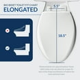 Bio Bidet Slim Zero Bidet Toilet Seat in White, Elongated