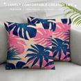 thumbnail image 3 of Acheng Palm Leaves with Lush Branches and Leaves Tropical Jungle Palm Leaves Plush Pillowcase White, 3 of 5