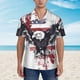 thumbnail image 2 of Balery American Flag Eagle Art Camisas hawaianas de manga corta para hombre, camisas playeras de corte holgado, camisas de vacaciones con botones,Medium, 2 of 7