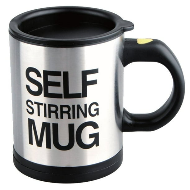 Self Stirring Coffee Mug, 8 oz Stainless Steel Automatic Self Mixing & Spinning Cup Walmart