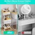 thumbnail image 2 of Organizador de maquillaje HaPirm Floor Skincare Storage con cajones, 2 of 9