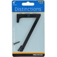 thumbnail image 2 of Hillman Group 843147 4 in. Black Distinctions Zinc Die-Cast Flush Mount House Number - 7 -  3 Piece, 2 of 3