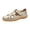 Gold, variant on EKVAHL Women's Closed Toe Fisherman Sandals, Leather Cutout Ankle Strap Non-Slip Wedges, Orthopedic Arch Support Beach Summer Walking Shoes Brown