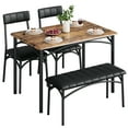 thumbnail image 2 of Juego de mesa y sillas para 4 personas, mesa de cocina con banco tapizado y 2 sillas, 2 of 10