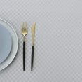 thumbnail image 4 of FFIY Round Tablecloth 60 Inch, Water Resistant Spill Proof Washable Polyester Table Cloth, Heavy Weight Soft Fabric Cloth Table Cover Silver Grey for Kitchen Dinning Tabletop Outdoor Picnic, 4 of 7