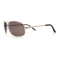thumbnail image 6 of Mens Classic Air Force Officer Agent Metal Rim Cop Sunglasses Gold - Brown, 6 of 8