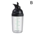 thumbnail image 5 of Salad Dressing Bo-ttle, Salad Dressing Shaker Container, 200ml PSABS Condiment Dispenser with Easy-Open Lever & Measurement Markings for Healthy Meals, Meal Prep & Kitchen Use, 5 of 9