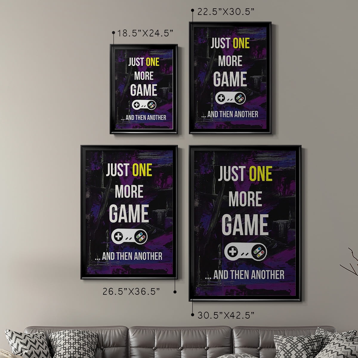 Gamer at Play II Premium Framed Print, in Gold, Black, or Silver - Ready to Hang
