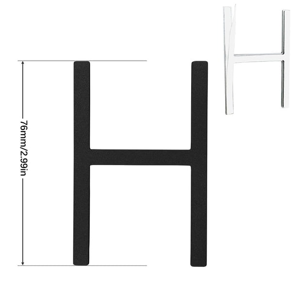 Herramientas y mejoras para el hogar Número de puerta digital de acero inoxidable de 3 pulgadas y 76 mm para villas, comunidades, patios, oficinas y edificios.
