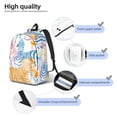 thumbnail image 5 of Balery Zebra Colourful Vintage Canvas Backpack for Men and Women - Large Capacity, Durable Travel Laptop Bag for School, Work, Hiking, and Outdoor Activities, 5 of 7