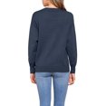 thumbnail image 3 of INSPIRE CHIC Long Sleeve Sweater for Women's Crew Neck Basic Knit Pullover Top S Grey Blue, 3 of 6