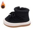 thumbnail image 2 of Otqutp Toddler Boys Girls Winter Ankle Boots Water Proof Fleece Snow Booties Kids Faux Fu𝗿 Warm Outdoor Hiking Walking Shoes, 2 of 6