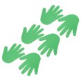 thumbnail image 3 of Juego de 3 pares para educación y deportes preescolares, ideal para jardines de infancia, marcadores de piso con huellas de manos de PVC antideslizantes de color verde, 3 of 8
