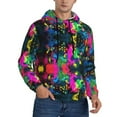 thumbnail image 5 of Men's Colorful Tie Dye Pullover Hoodie Plus Size Long Sleeve Sport Outwear Hooded Sweatshirt, 5 of 7