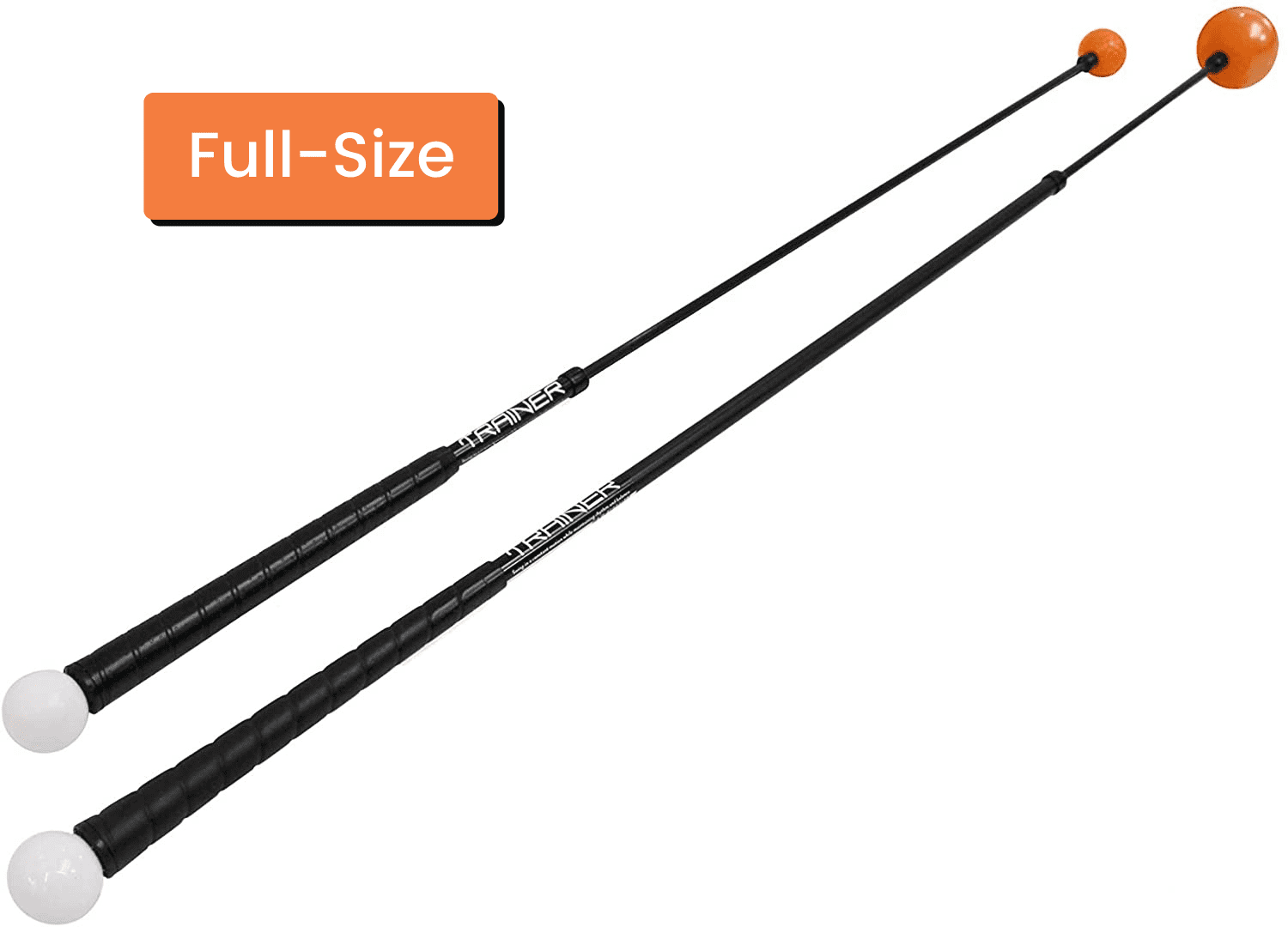 Orange Whip Distance Duo Golf Swing Trainer; Lightspeed & FullSize